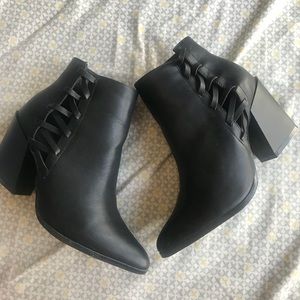 Black F21 booties